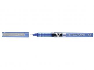 Hi-Tecpoint V5 - Roller encre liquide - Bleu - Pointe Fine