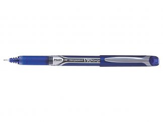 Hi-Tecpoint V10 Grip - Vloeibare inkt roller - Blauw - Brede penpunt 