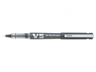 Hi-Tecpoint V5 Rechargeable - Roller encre liquide - Noir - Begreen - Pointe Fine