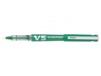 Hi-Tecpoint V5 Rechargeable - Roller encre liquide - Vert - Begreen - Pointe Fine