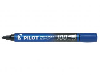 Permanent Marker 100 - Marker - Blauw - Fijne conische punt 
