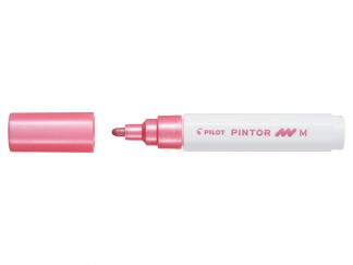 Pilot Pintor  - Marker - Metaal roze - Medium penpunt 