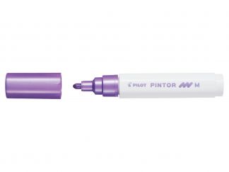 Pilot Pintor  - Marker - Metaal paars - Medium penpunt 